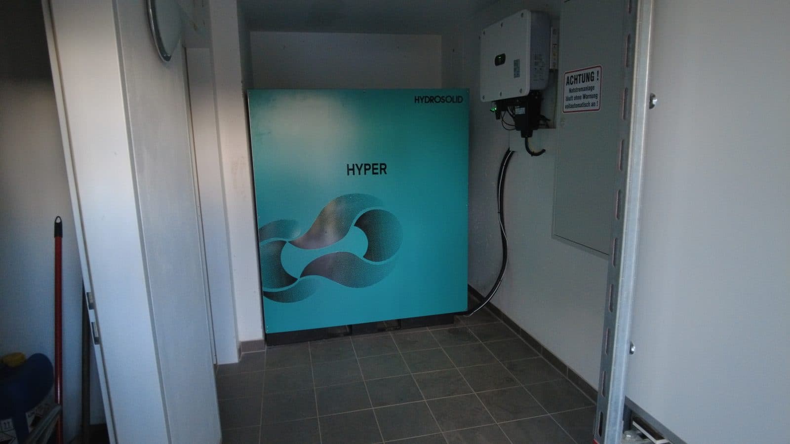 HydroSolid HYPER in the technical room of the residential building in Meran